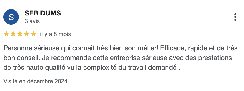 Avis client Roche-Seguin