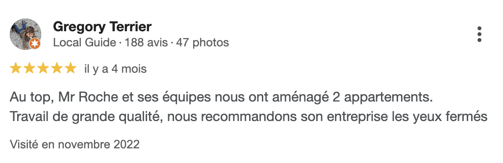 Avis client Roche-Seguin